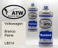 Preview: Volkswagen, Branco Paina, L8014: 400ml Sprühdose + 400ml Klarlack - Set, von ATW Autoteile West.